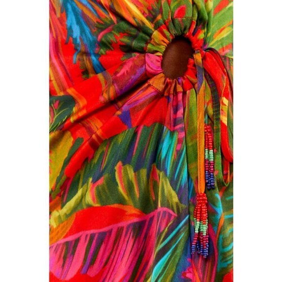 💕FARM RIO💕 Urban Jungle Midi Dress ~ XS NWT - Picture 9 of 16